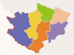 upravni okruzi /6/ u oblasti Srbija Centar
